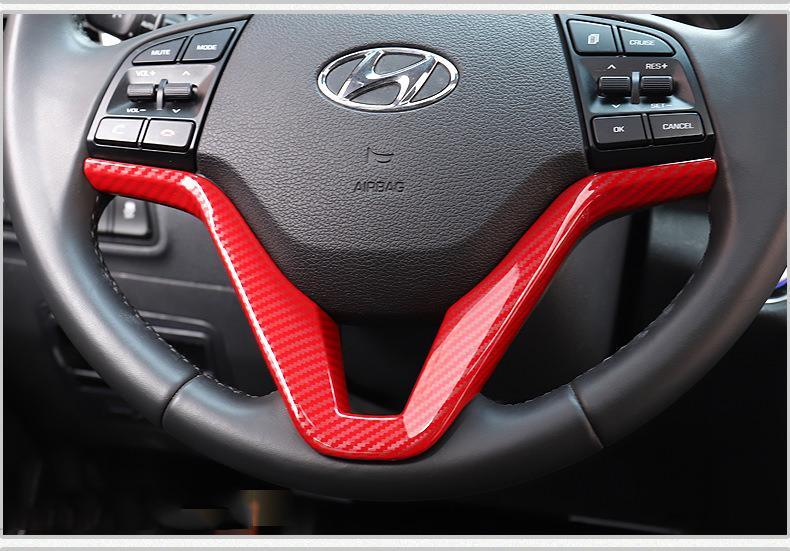 Hyundai Tucson 3 TL Carbon Lenkradbezug Lenkradhülle Abdeckung Rahmen