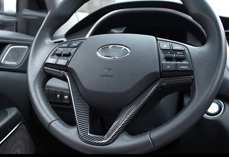 Hyundai Tucson 3 TL Carbon Lenkradbezug Lenkradhülle Abdeckung Rahmen
