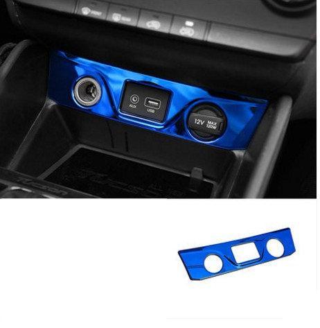 Hyundai Tucson 3 TL Blaue Dekoration Tür Armaturenbrett Rahmen Abdeckung