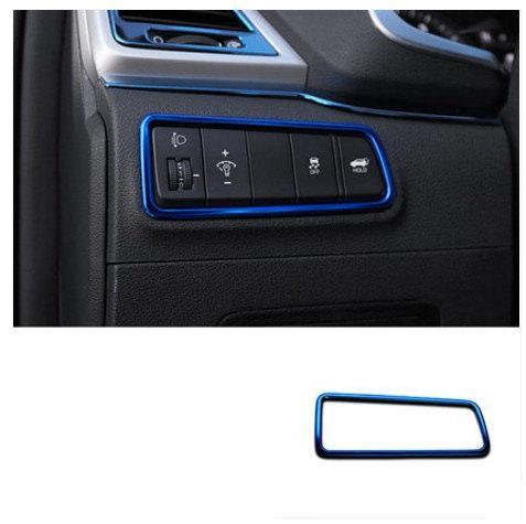 Hyundai Tucson 3 TL Blaue Dekoration Tür Armaturenbrett Rahmen Abdeckung