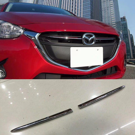 Mazda 2 DJ Chrom Kühlergrill Gitter Streifen Abdeckung Leiste