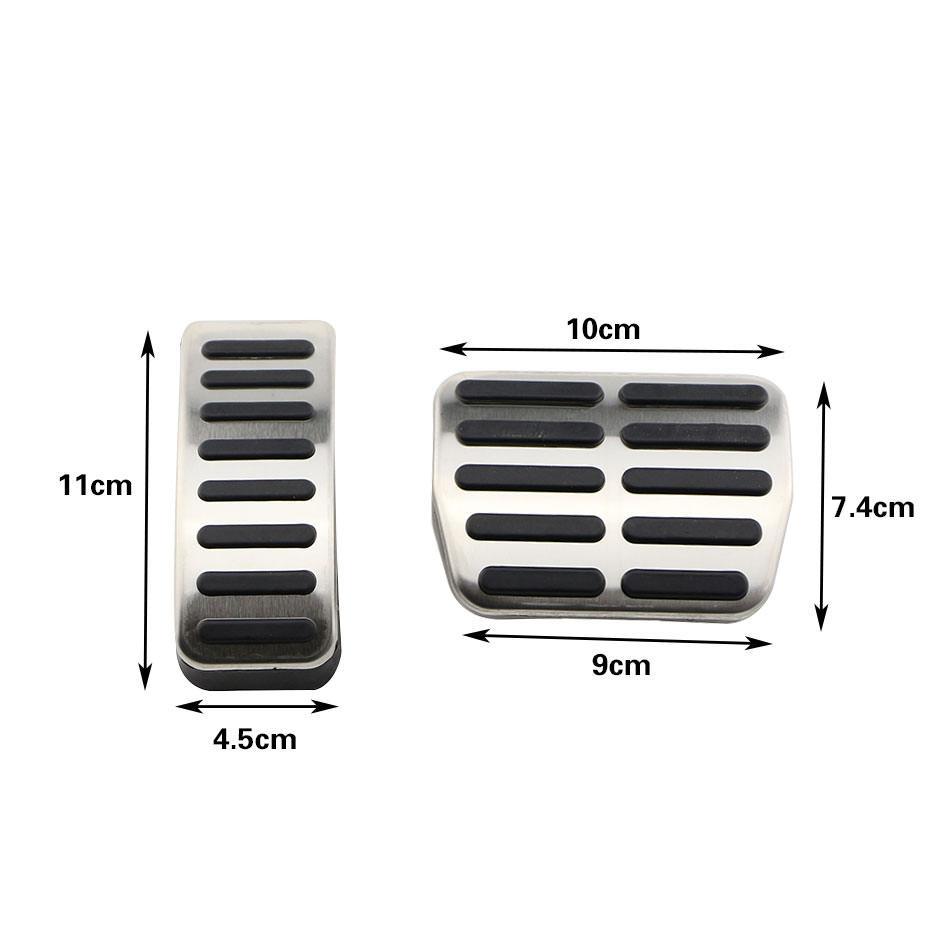 Skoda Fabia 2 Pedal Auflagen Kappen Fußstütze Fußhebel Pedale