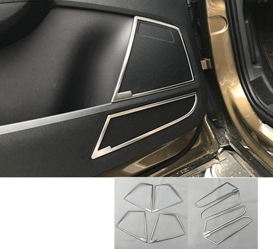 Skoda Kodiaq Chrom Tür Lautsprecher Ringe Musik Rahmen Abdeckung