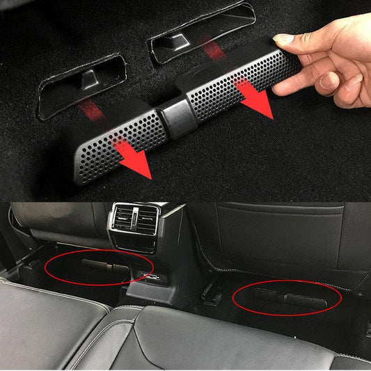 Skoda Kodiaq Luftdüsen Lüftungs Gitter Schacht Luft Ausströmer Unter Sitz