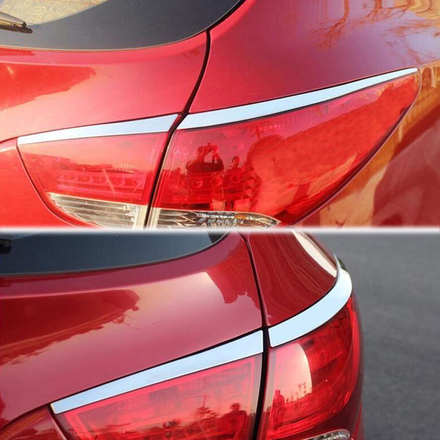 Hyundai Tucson ix35 LM Chrom Abdeckung Hinteres Licht Rückleuchte Hecklicht Leiste
