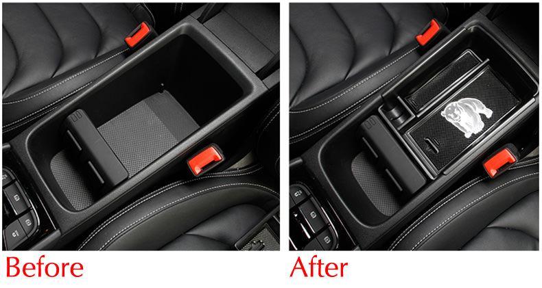 Skoda Kodiaq Mittelkonsole Armlehne Aufbewahrungs Box Kiste Lagerung Ablagekasten