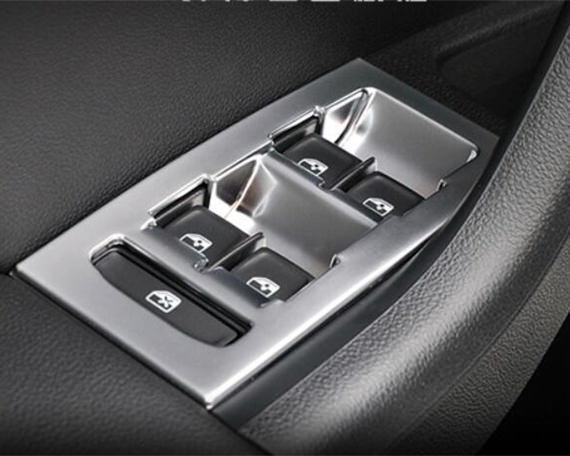 Skoda Octavia A7 Chrom Fenster Heber Schalter Taster Rahmen Abdeckung