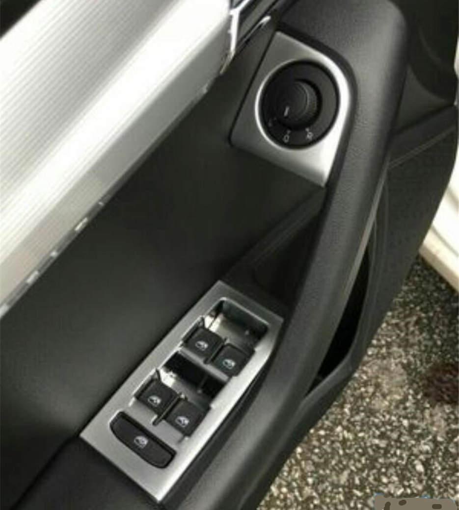 Skoda Octavia A7 Chrom Fenster Heber Schalter Taster Rahmen Abdeckung
