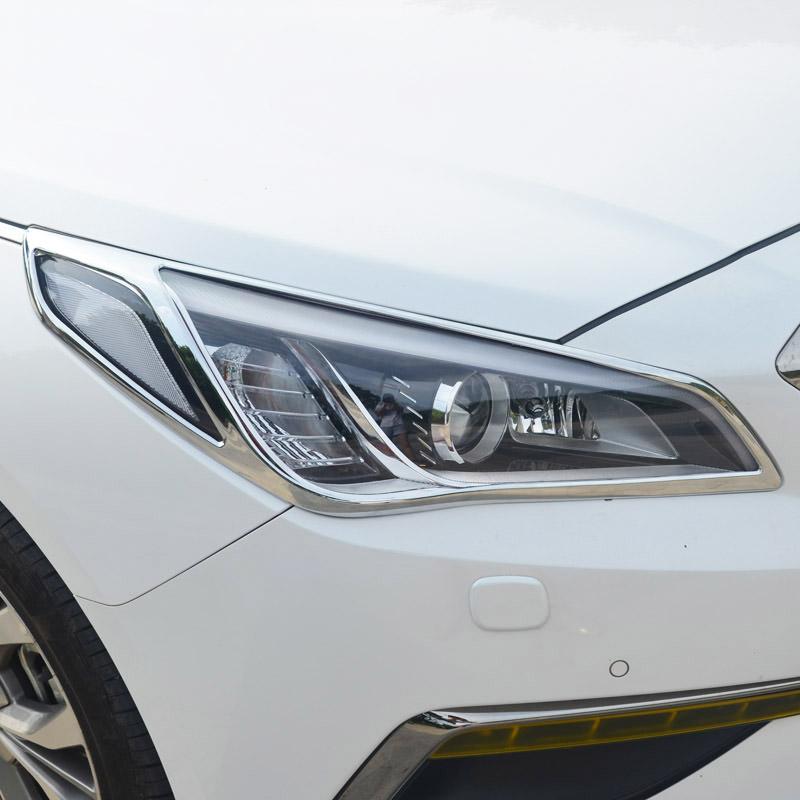 Hyundai Sonata 7 LF Chrom Licht Leuchte Scheinwerfer Vorne Abdeckung