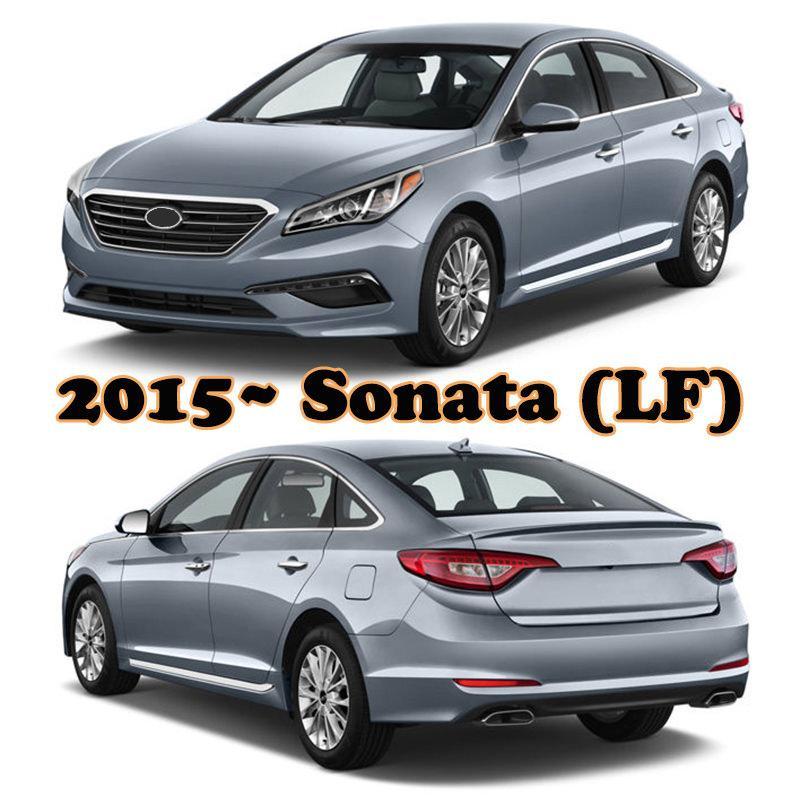 Hyundai Sonata 7 LF Chrom Licht Leuchte Scheinwerfer Vorne Abdeckung