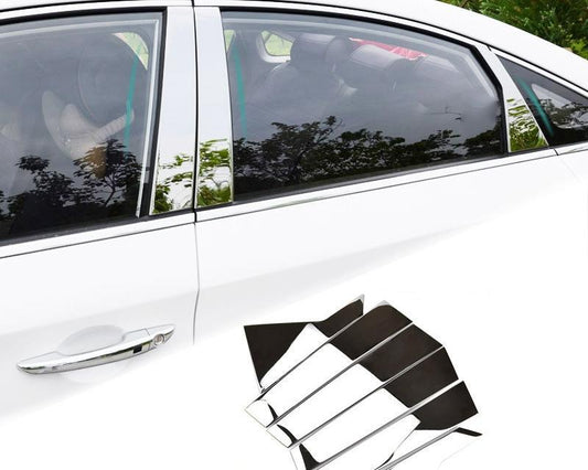 Hyundai Sonata 7 LF Edelstahl Türzierleisten Abdeckung B Säule Türsäule