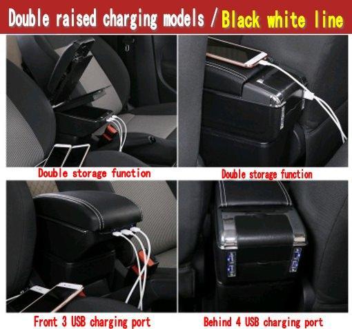 Skoda Rapid Mittelkonsole Armlehne Aufbewahrungs Box Kiste Lagerung Ablage