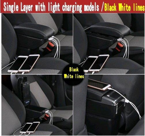 Skoda Rapid Mittelkonsole Armlehne Aufbewahrungs Box Kiste Lagerung Ablage