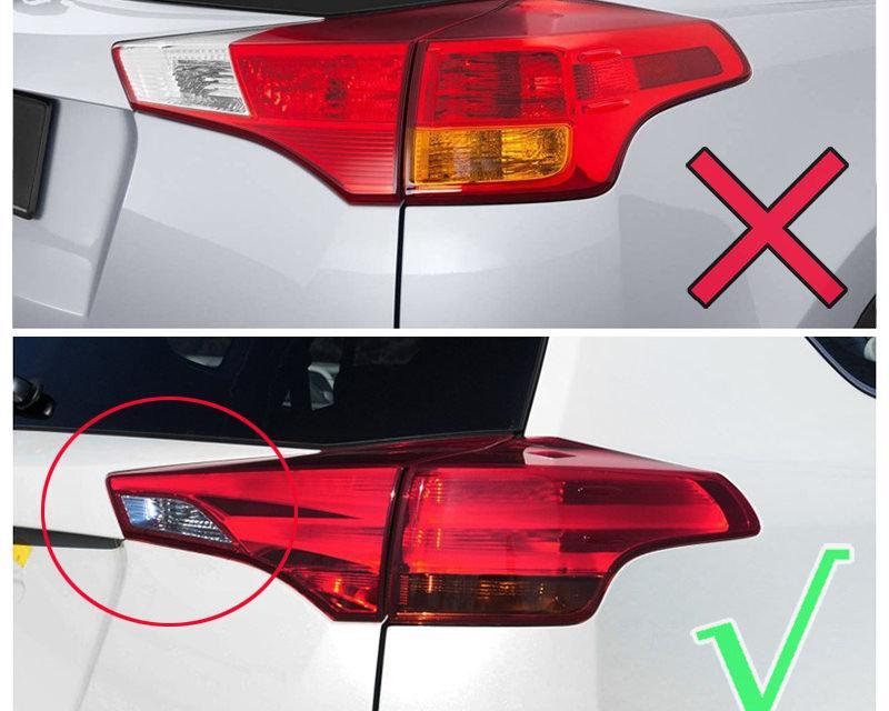 Toyota RAV4 4 XA40 Chrom Abdeckung Hinteres Licht Rückleuchte Hecklicht