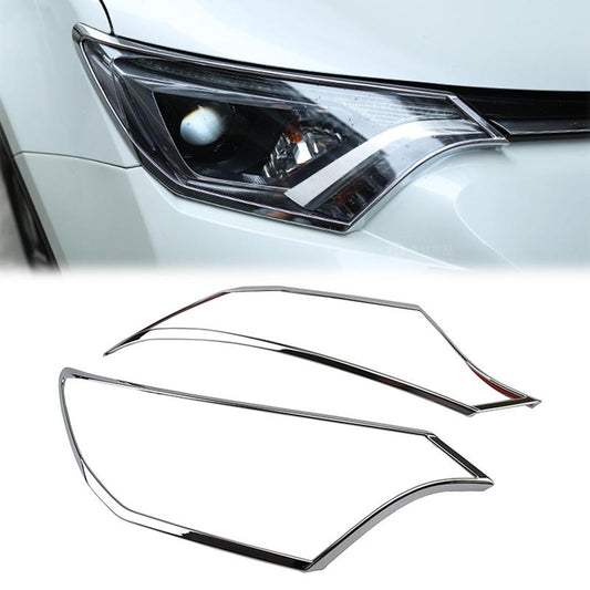 Toyota RAV4 4 XA40 Chrom Licht Leuchte Scheinwerfer Vorne Abdeckung