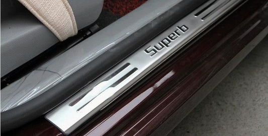 Skoda Superb B6/B8 Edelstahl Einstiegs Leisten Tür Schweller Auflage Abdeckung