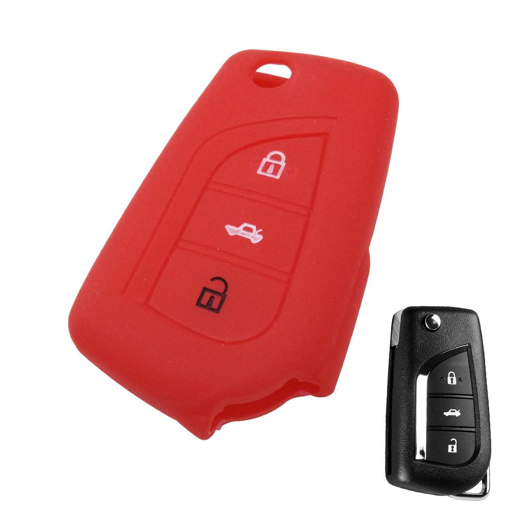 Toyota Corolla E170 Silikon Auto Schlüssel Schutz Hülle Etui