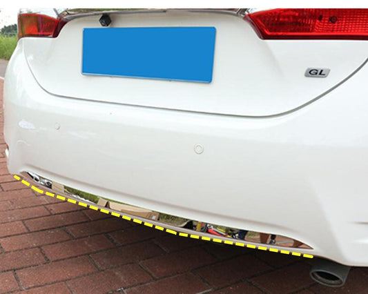 Toyota Corolla E170 Chrom Stoßfänger Zierleiste Stoßstange Schutz Hinten