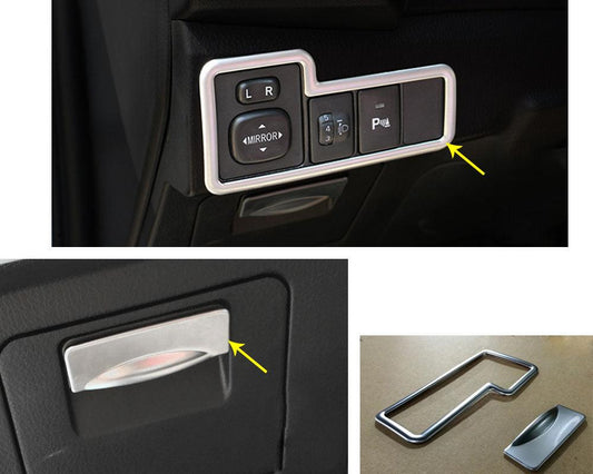 Toyota Corolla E170 Chrom Licht Schalter Spiegel Knopf Abdeckung Rahmen