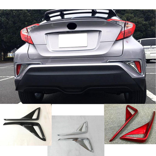 Toyota C-HR Chrom Carbon Nebelscheinwerfer Abdeckung Rahmen Licht Hinten