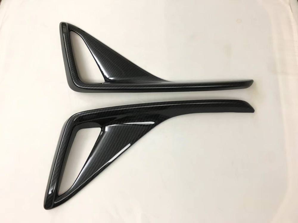 Toyota C-HR Chrom Carbon Nebelscheinwerfer Abdeckung Rahmen Licht Hinten