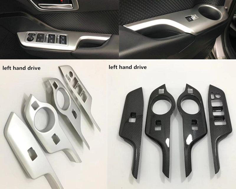 Toyota C-HR Chrom Carbon Abdeckung Fenster Heber Schalter Taster Rahmen