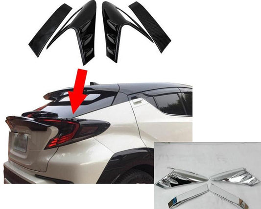 Toyota C-HR Chrom Carbon Abdeckung Hinteres Licht Rückleuchte Hecklicht