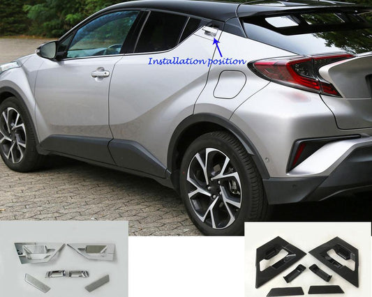 Toyota C-HR Chrom Carbon Außen Türgriff Schalen Mulden Tür Kappen Abdeckung