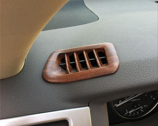 Toyota Land Cruiser J200 Chrom Holz Imitation Armaturenbrett Luftdüsen Lüftung Abdeckung