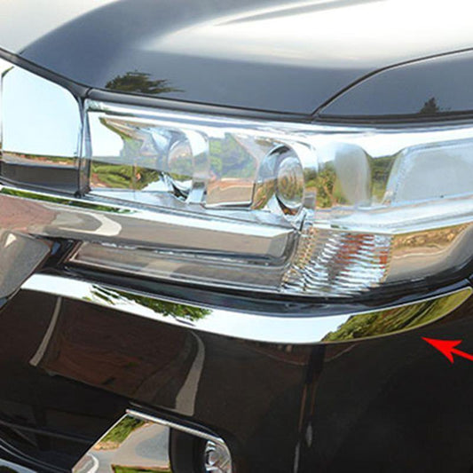 Toyota Land Cruiser J200 Chrom Licht Leuchte Scheinwerfer Vorne Leiste Abdeckung