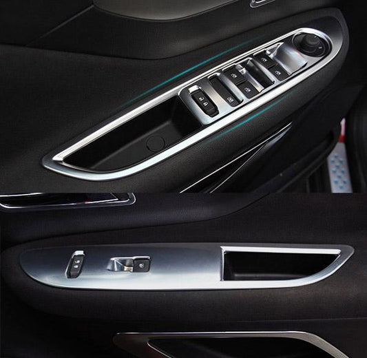 Opel Mokka Chrom Abdeckung Fenster Heber Schalter Taster Rahmen