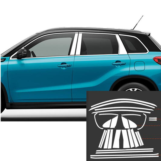 Suzuki Vitara 4 LY Chrom Türzierleisten B Säule Türsäule Abdeckung