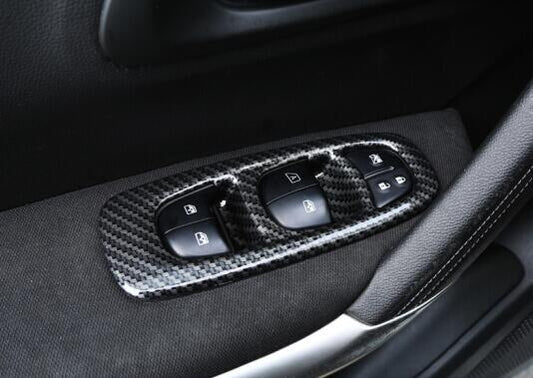 Renault Kadjar Carbon Fenster Heber Schalter Taster Abdeckung Rahmen