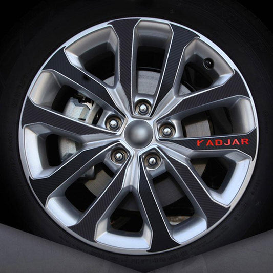 Renault Kadjar Carbon Imitation Felgen Aufkleber Etikett