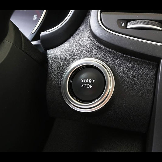 Renault Koleos HC Chrom Start Stop Knopf Ringe Abdeckung