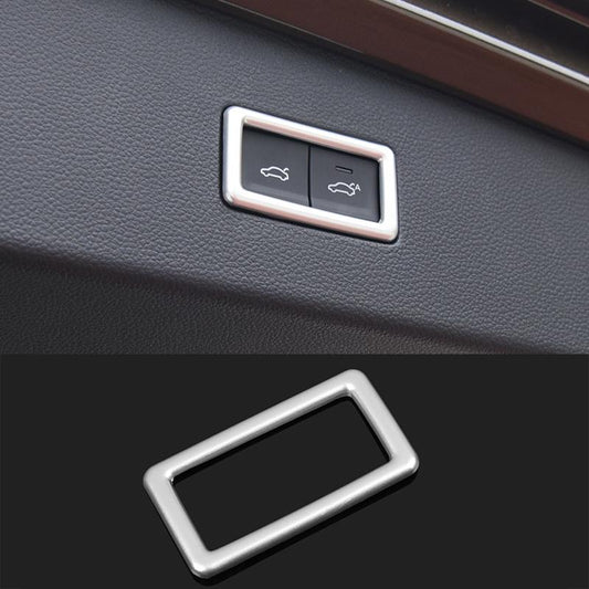 VW Tiguan MQB Chrom Kofferraum Gepäckraum Laderaum Knopf Schalter Abdeckung Rahmen