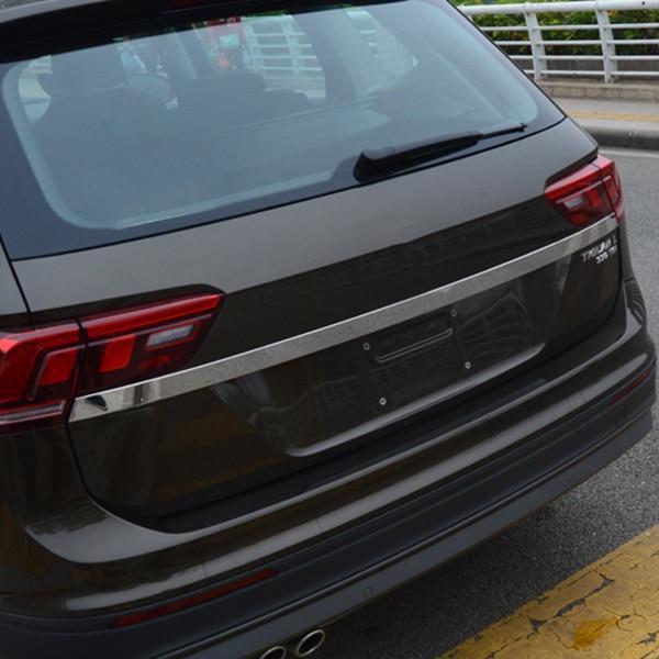 VW Tiguan MQB Chrom Kofferraum Gepäckraum Hinten Leiste Abdeckung