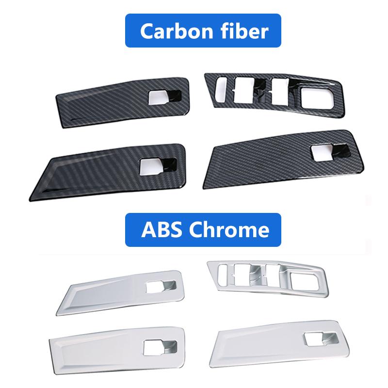 VW T-Roc MQB Chrom Carbon Fenster Heber Schalter Taster Abdeckung Rahmen