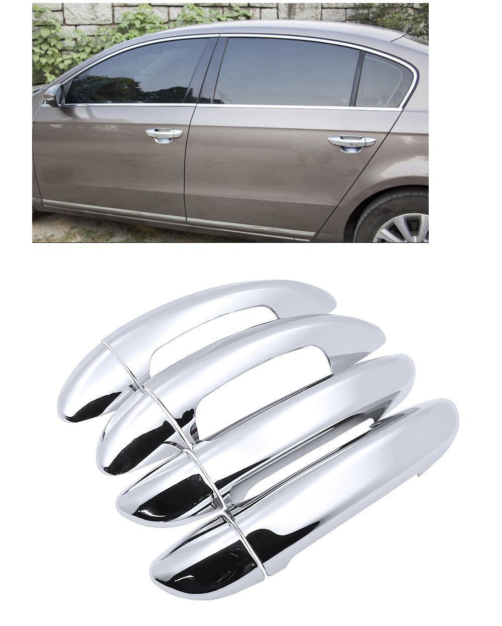 VW Passat B6 B7 CC Chrom Außen Türgriff Schalen Mulden Tür Kappen Abdeckung