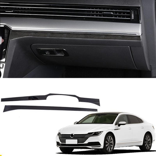 VW Passat B8 Edelstahl Armaturenbrett Handschuh Fach Kasten Leiste