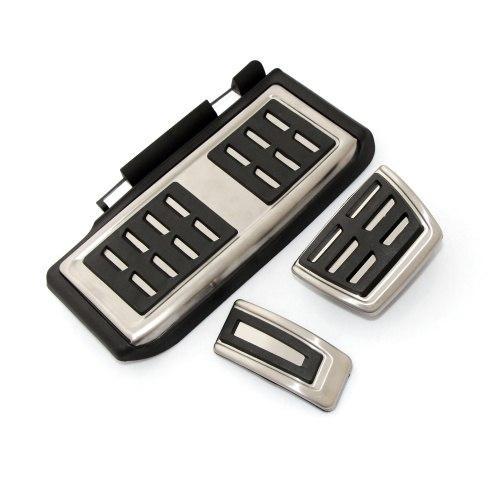 VW Passat B8 Golf 7 Edelstahl Pedal Kappen Gaspedal Kupplung Bremse Fußstütze