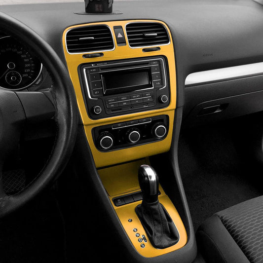 VW Golf 6 Mittelkonsole Armaturenbrett Luftdüsen Lüftungsgitter Schaltehebel Getriebe Gehäuse Aufkleber Etikett
