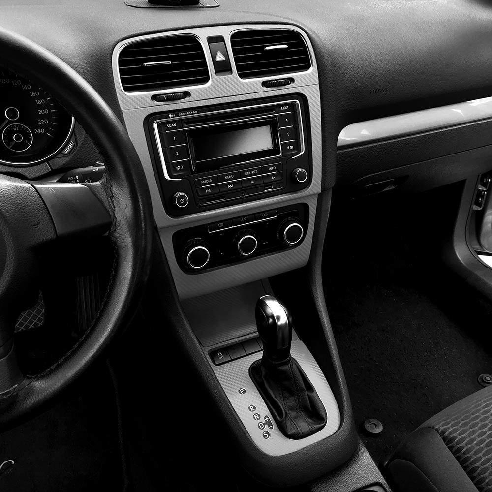 VW Golf 6 Mittelkonsole Armaturenbrett Luftdüsen Lüftungsgitter Schaltehebel Getriebe Gehäuse Aufkleber Etikett