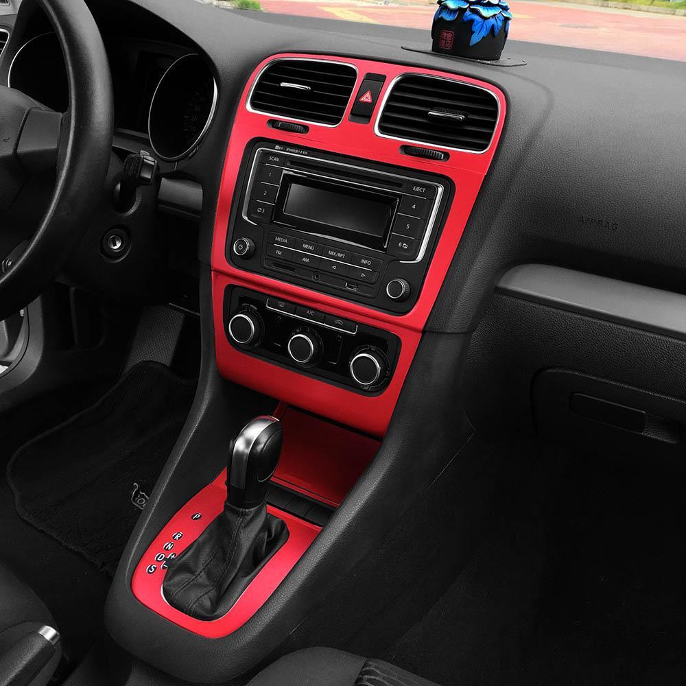 VW Golf 6 Mittelkonsole Armaturenbrett Luftdüsen Lüftungsgitter Schaltehebel Getriebe Gehäuse Aufkleber Etikett
