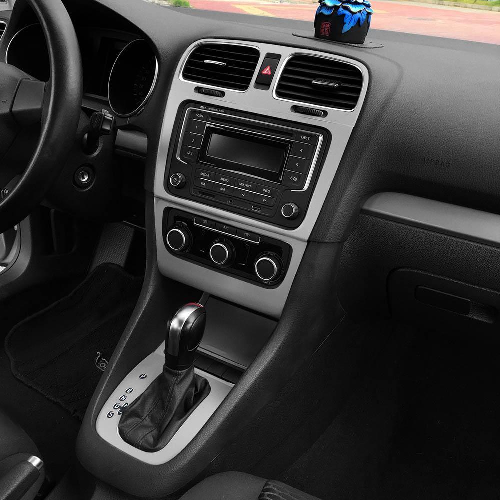 VW Golf 6 Mittelkonsole Armaturenbrett Luftdüsen Lüftungsgitter Schaltehebel Getriebe Gehäuse Aufkleber Etikett