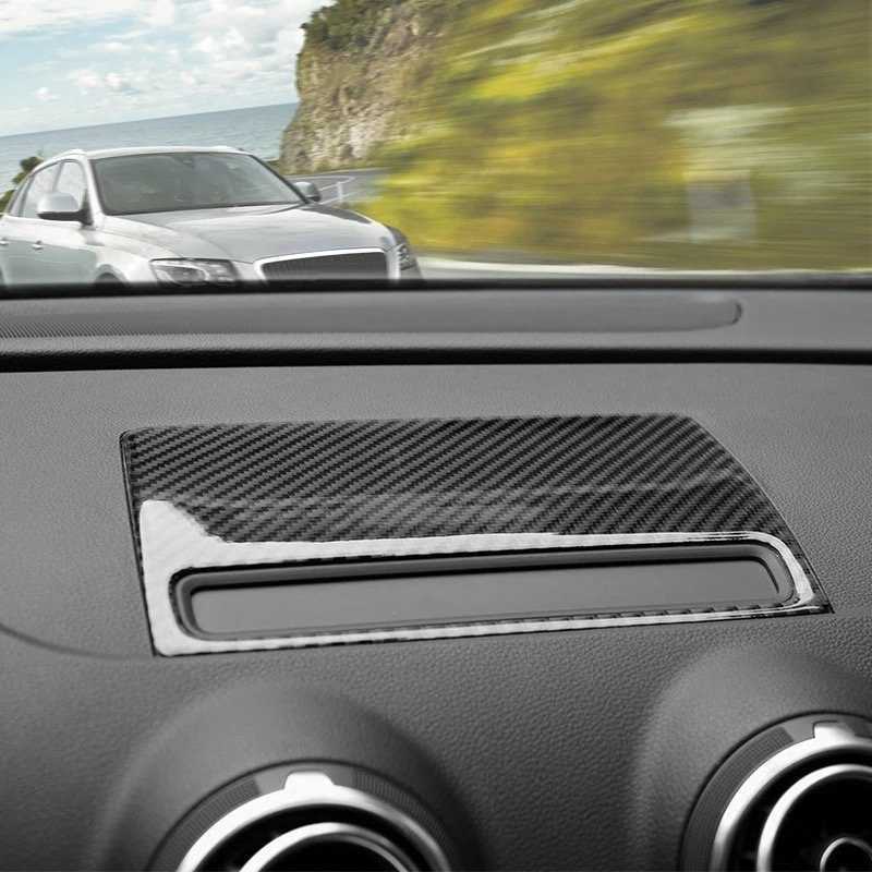 Audi A3 8V Carbon Mittelkonsole Armaturenbrett Bildschirm Rahmen Abdeckung