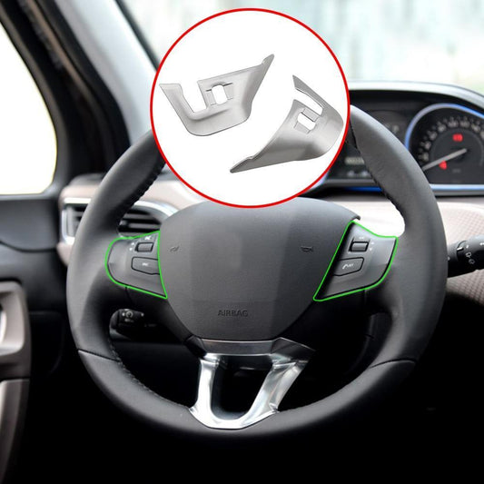 Peugeot 208 / 2008 Chrom Lenkradbezug Lenkradhülle Abdeckung Rahmen