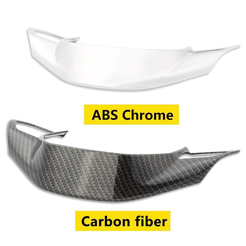Peugeot 3008 II / 5008 II Chrom Carbon Lenkradbezug Lenkradhülle Abdeckung Rahmen