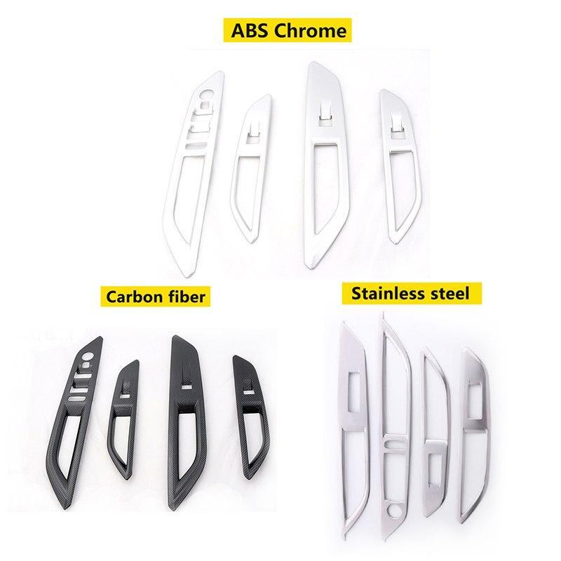 Peugeot 3008 II / 5008 II Chrom Carbon Fenster Heber Schalter Taster Abdeckung Rahmen