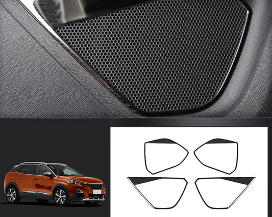 Peugeot 3008 II / 5008 II Edelstahl Tür Lautsprecher Rahmen Abdeckung Blende